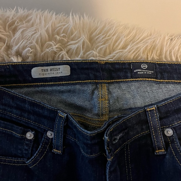 Ag Adriano Goldschmied Women's Dark Blue Jeans - Picture 3 of 7